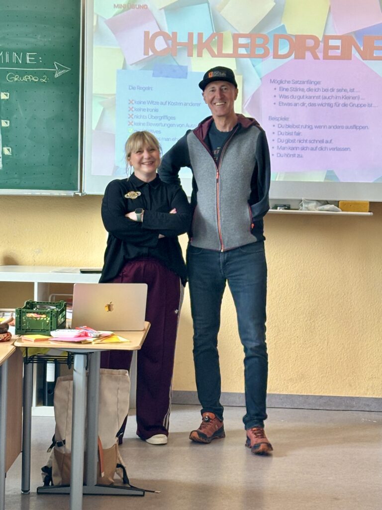 Katja Bruhnke-Kircher und Wolfgang Sacher bei einem gemeinsamen Auftritt für SV ZUKUNFT.